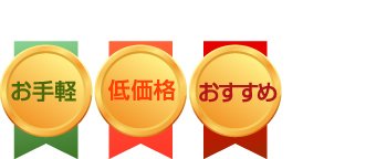 お手軽、低価格、おすすめ